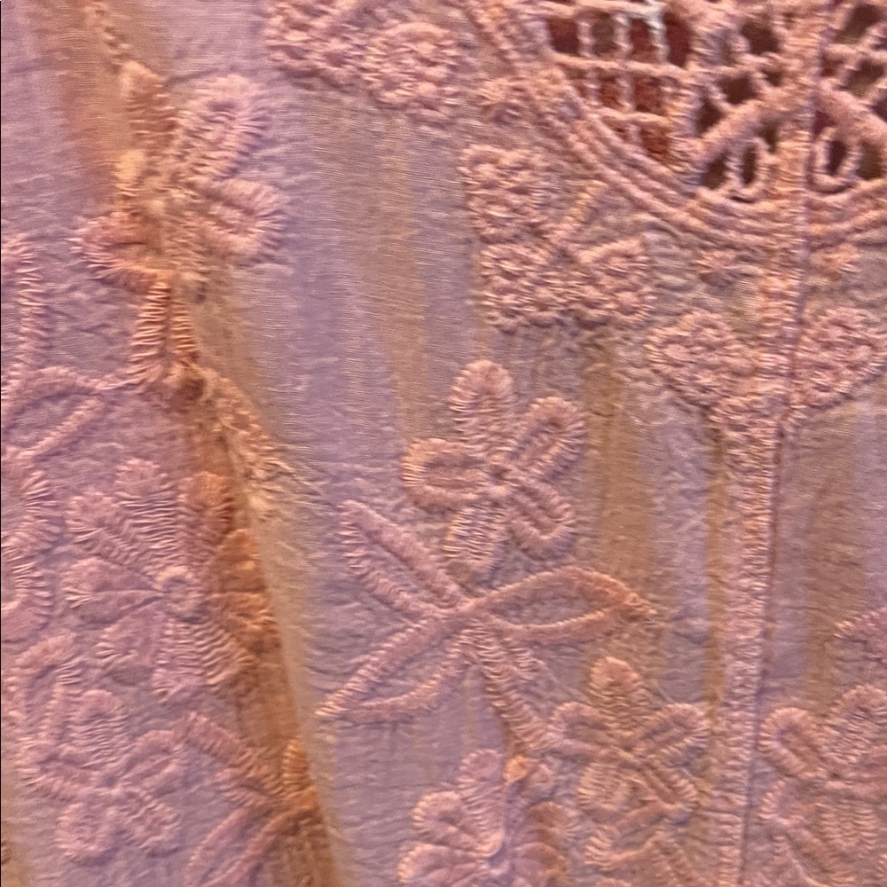 Lane Bryant Coral Lace Blouse - Picture 4 of 11